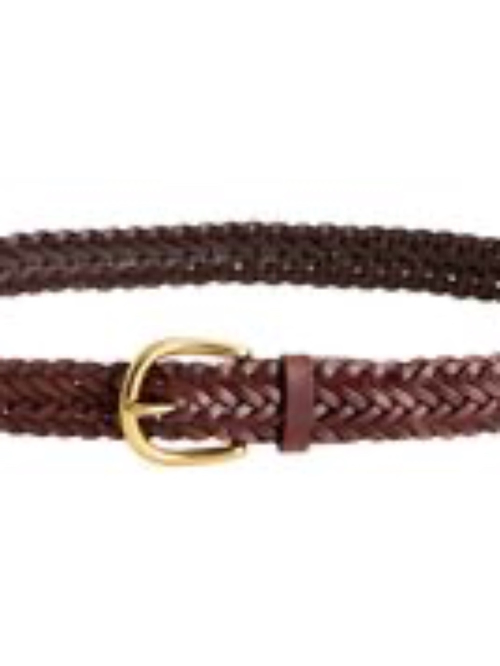 Quince Expresso Brown josie European Leather Braided Belt In Size M NWT